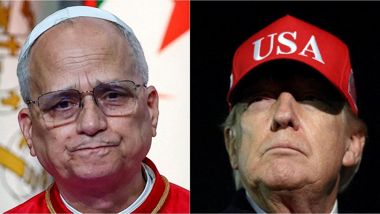 papa Lav Četvrtnaesti i Donald Tramp
