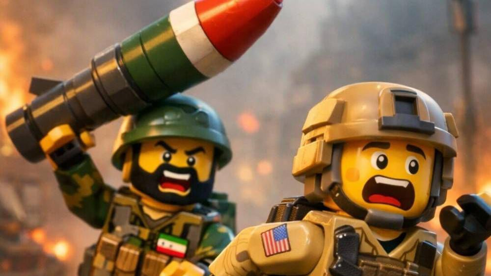 proiranski propagandni video nastao pomoću veštačke inteligencije prikazuje iranskog vojnika kako juri američkog vojnika 