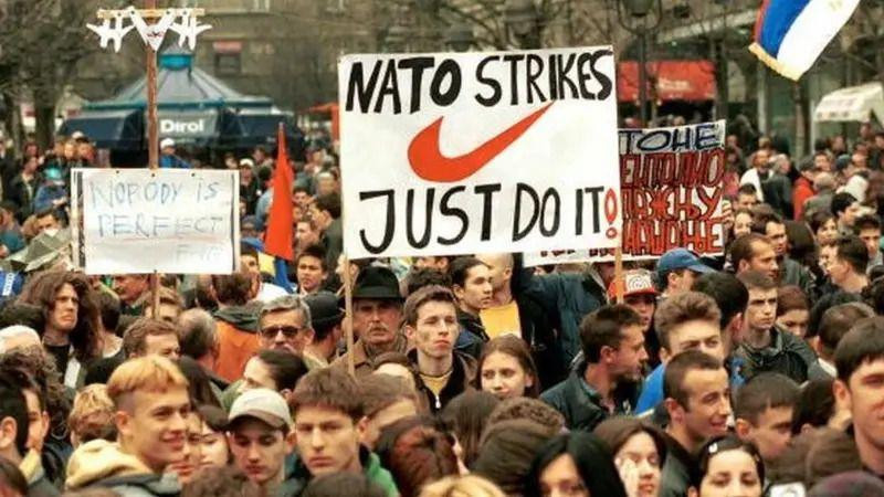Hoću-neću - antiNATO demonstracije u Beogradu