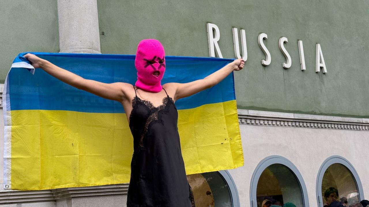 Protest group Pussy Riot at the Venice Biennale