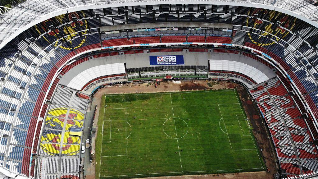 Pogled na stadion Asteka 2018.
