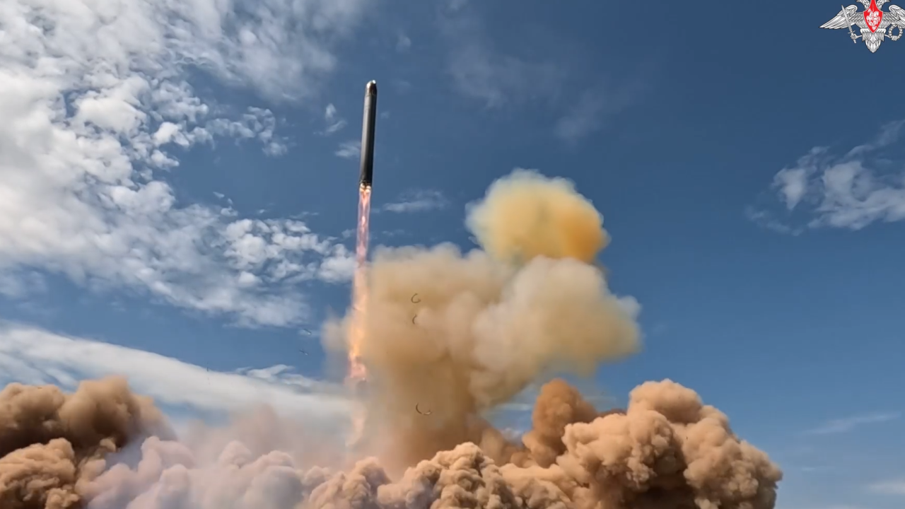 A missile is launched