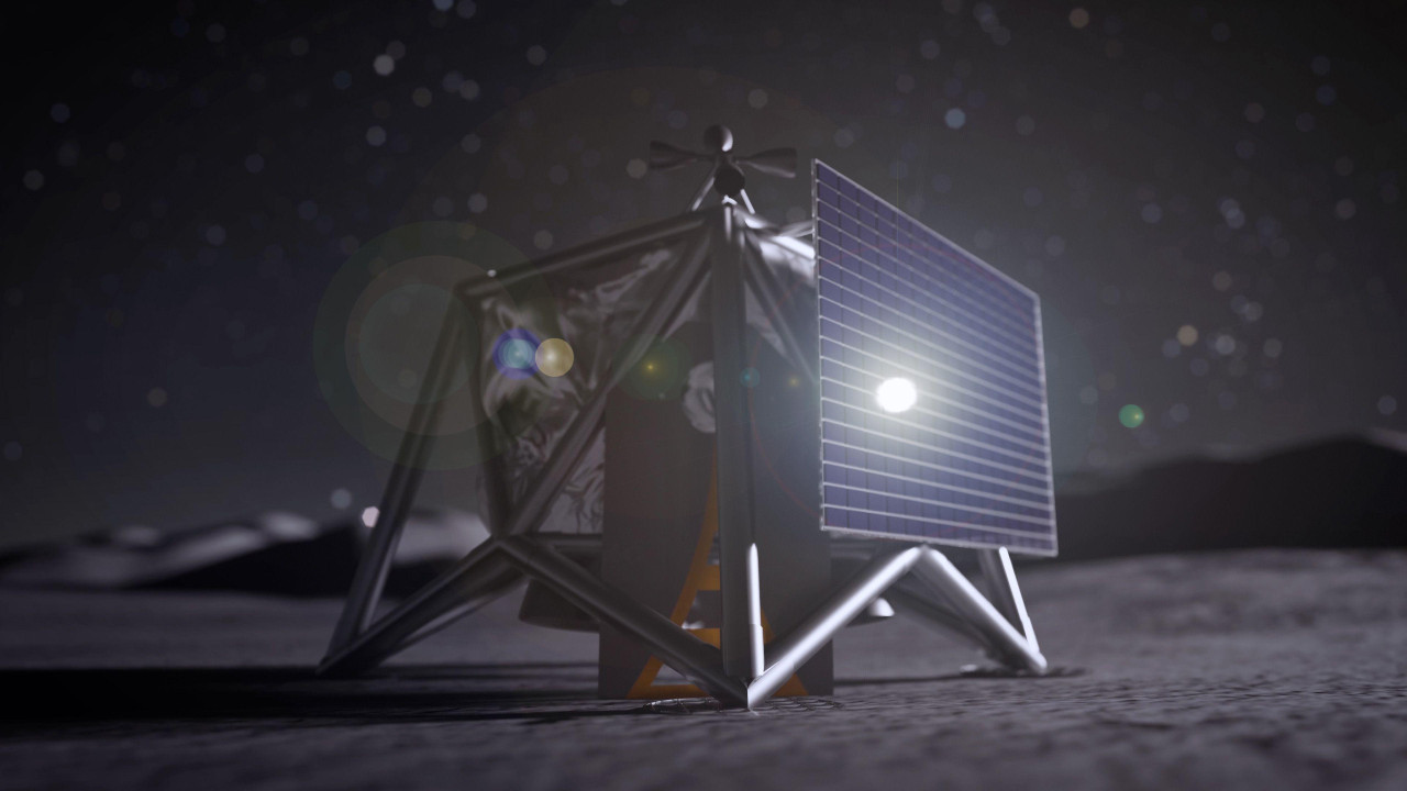 Prikaz drona iz NASA-inog programa „MoonFall“ koji će istraživati područje južnog pola Meseca