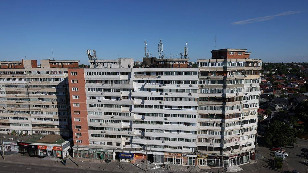 zgrada u rumuniji pogođena dronom