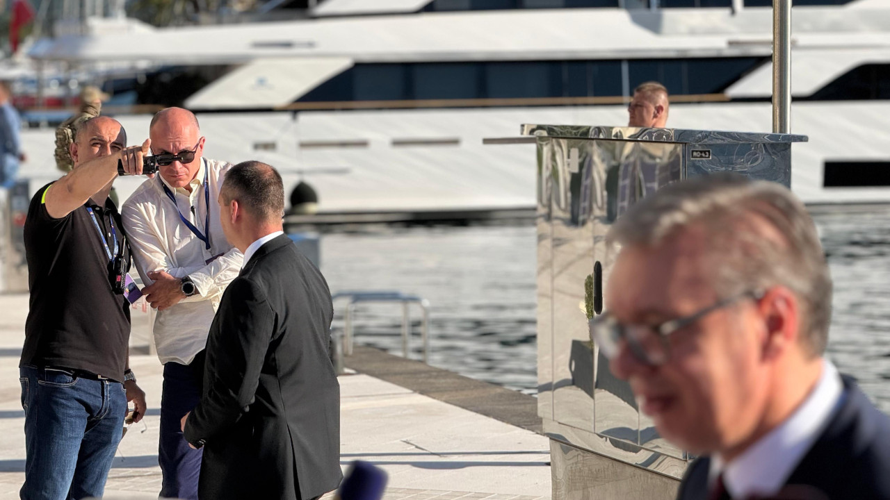 Jake bezbednosne snage tokom obraćanja Aleksandra Vučića