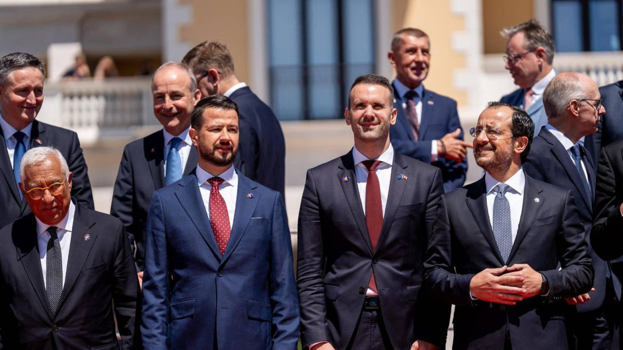 Predsednik Crne Gore Jakov Milatović sa evropskim liderima