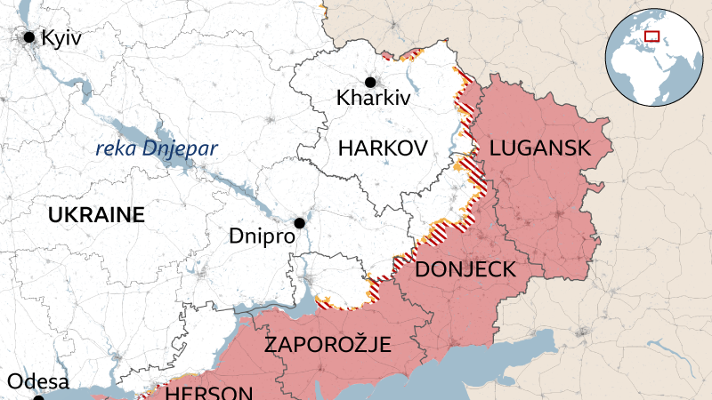 mapa ukrajine