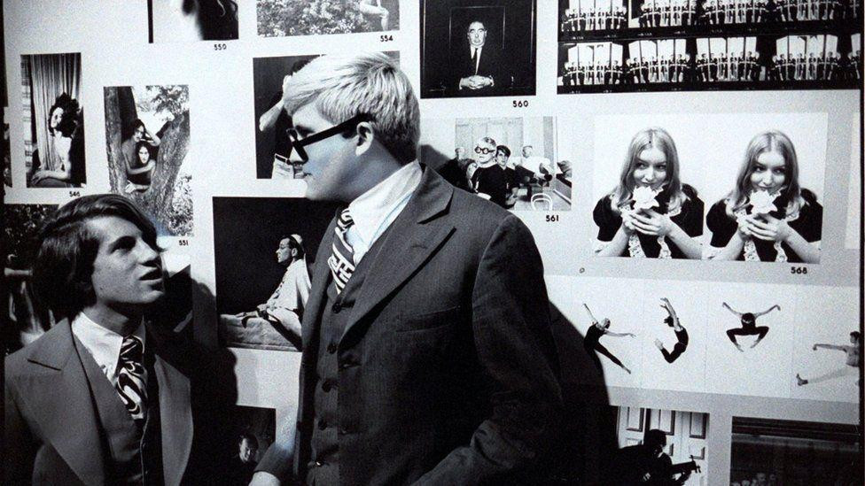 Piter Šlezinger i Dejvid Hokni 1969. godine