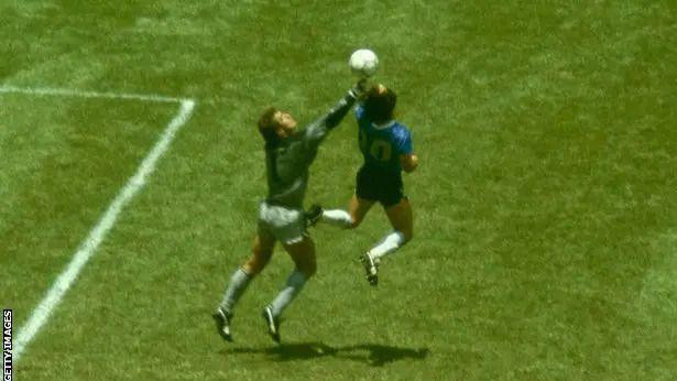 Maradonin gol rukom protiv Engleske 
