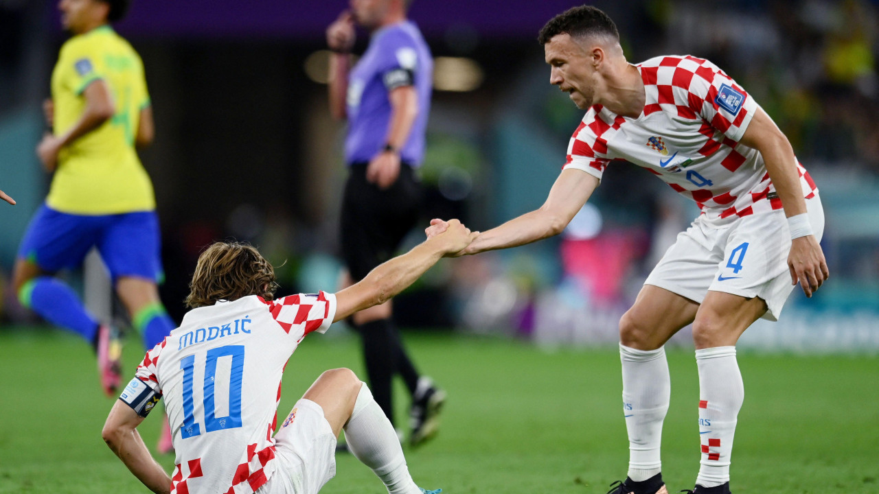 Luka Modrić i Ivan Perišić