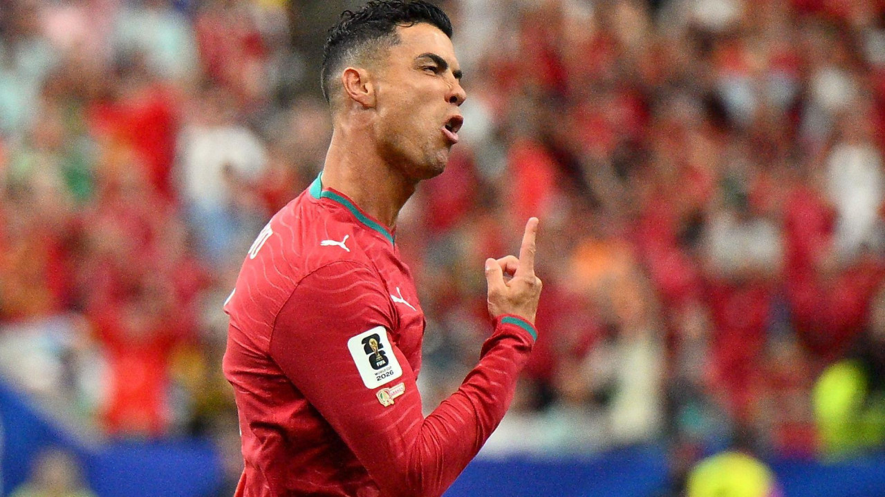 Kristijano Ronaldo proslavlja prvi gol na utakmici