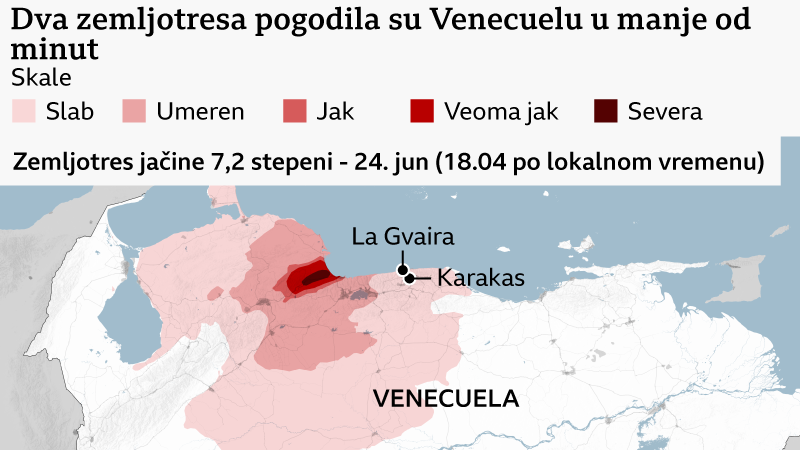 zemljotres u venecueli, epicentri zemljotresa u venecueli