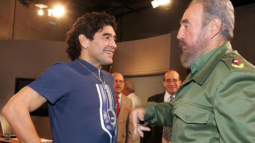 Maradona i kubanski lider Fidel Kastro, oktobar 2005.