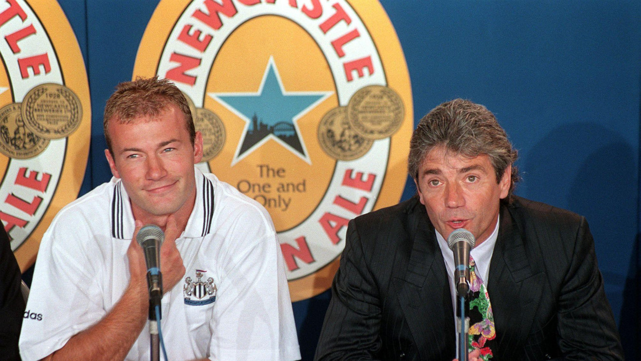 Alan Širer i Kevin Kigen u Njukaslu 1996.
