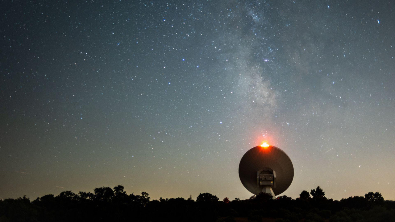 teleskop slikan noću