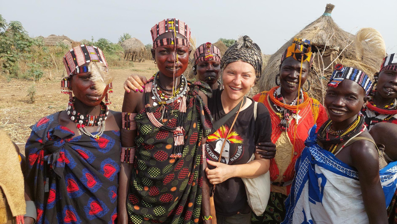 Biljana sa članovima plemena Džie u Južnom Sudanu 