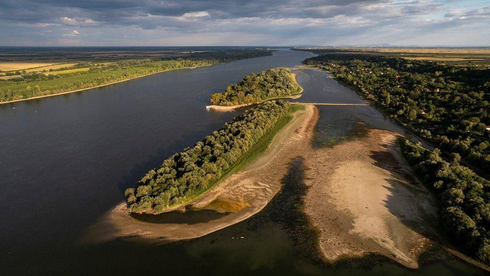 dunav, nizak vodostaj dunava, dunav kod slankamena
