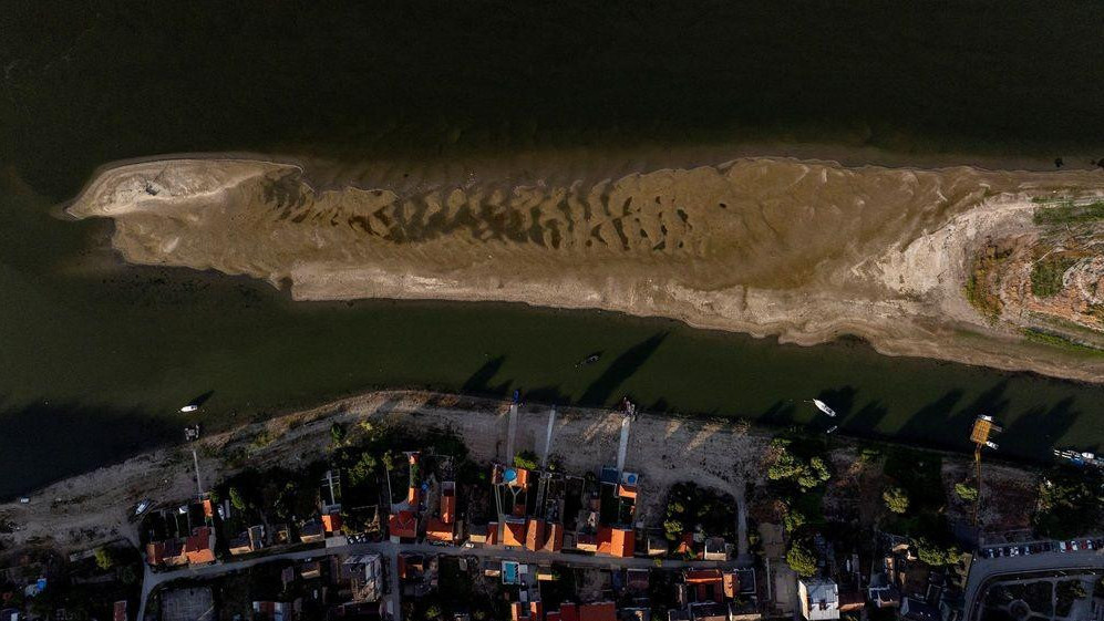 dunav, nizak vodostaj dunava, dunav kod slankamena