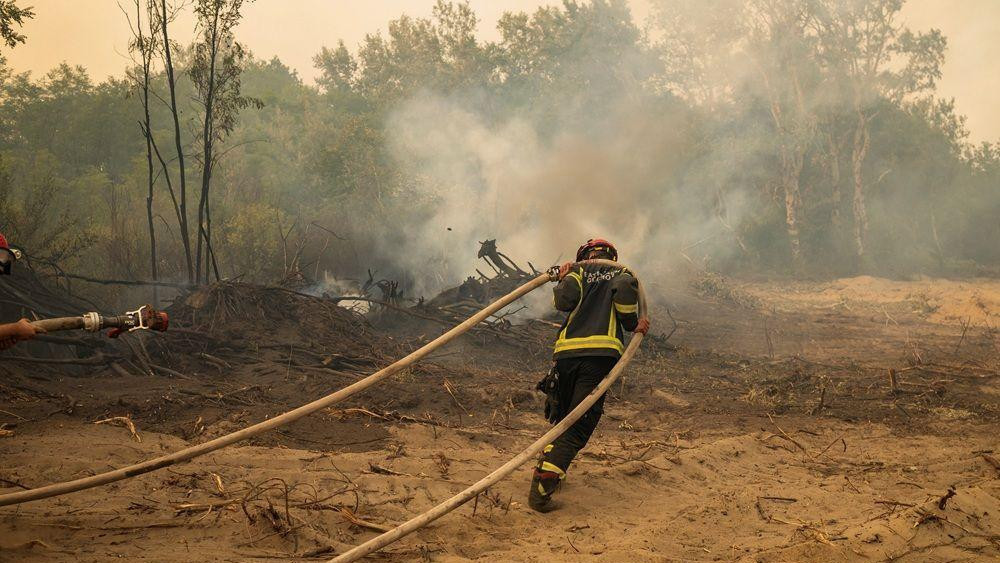 požari u srbiji, požar u deliblatskoj peščari, gašenje požara