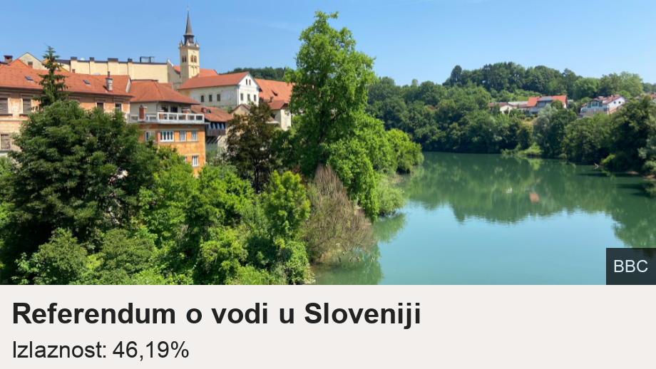 Referendum o vodi u Sloveniji. Izlaznost: 46,19% [ 86,69% glasova protiv Zakona ] [ 13,31% glasova za Zakon ], Source: Izvor: Državna izborna komisija, Image: Novo Mesto