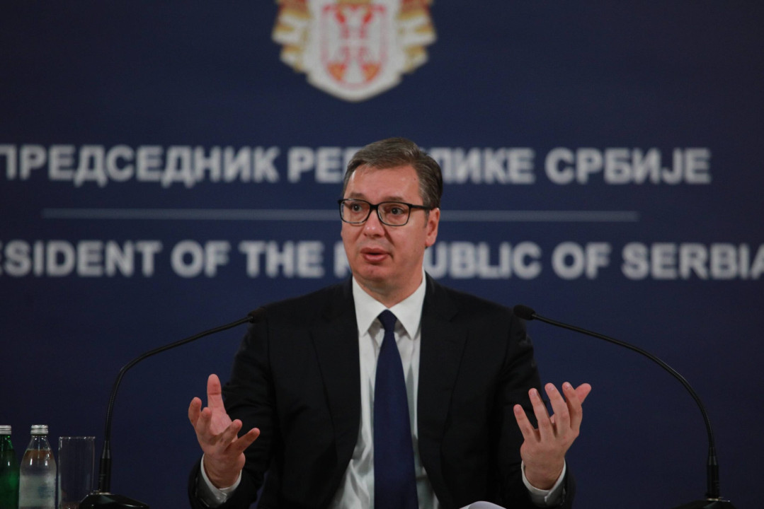 Beograd, 20.09.2021. &#8211; Predednik Srbije Aleksandar Vucic obratio se javnosti, danas u Predsednistvu Srbije u Beogradu. (BETAPHOTO/MILOS MISKOV/MO)
