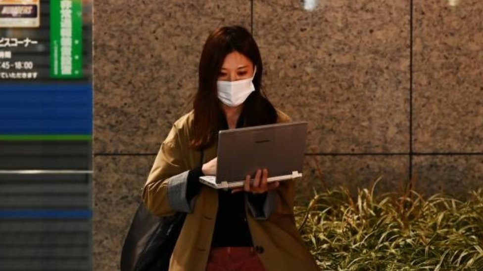 woman working