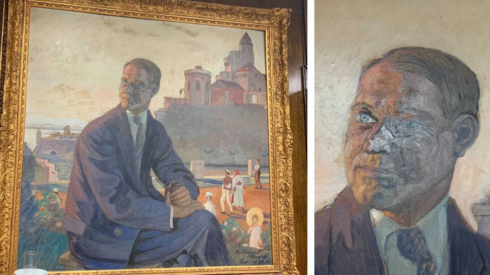 Slikar Marsel Amige uradio je ovaj portret Rajsa na Kalemegdanu 1929. Pošto ga je završio tek posle Rajsove sahrane na licu mu je dodao senku smrti