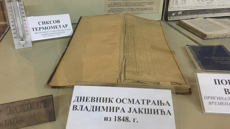 Beleške Vladimira Jakšića se čuvaju u muzeju Centra za klimatologiju "Milanković"