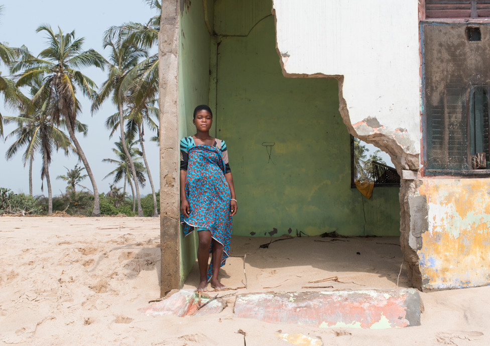 A resident of Fuvemeh, Ghana.