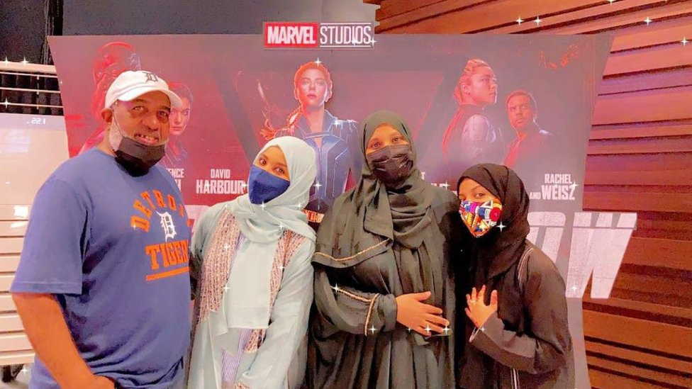 Hannan Abubakar with her family