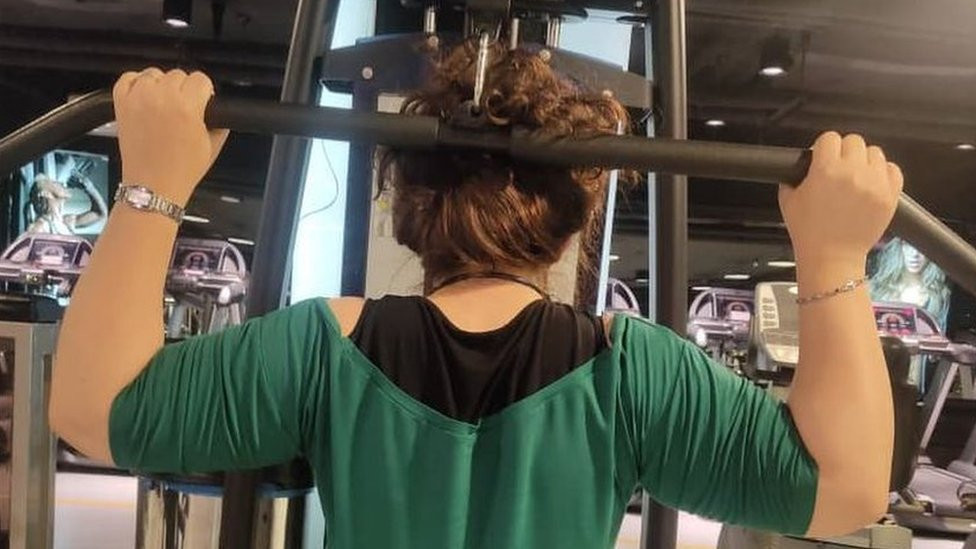 Mahsa in gym