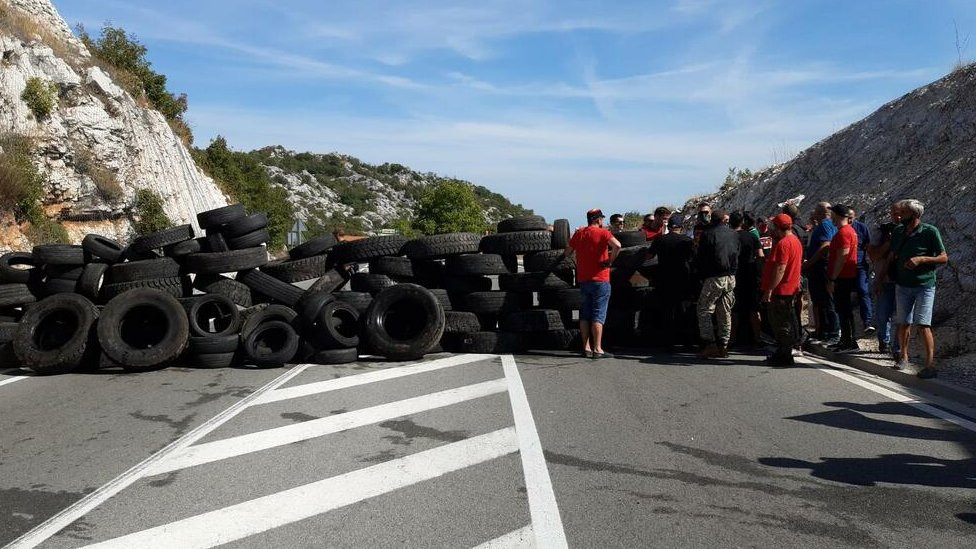 Cetinje, protest
