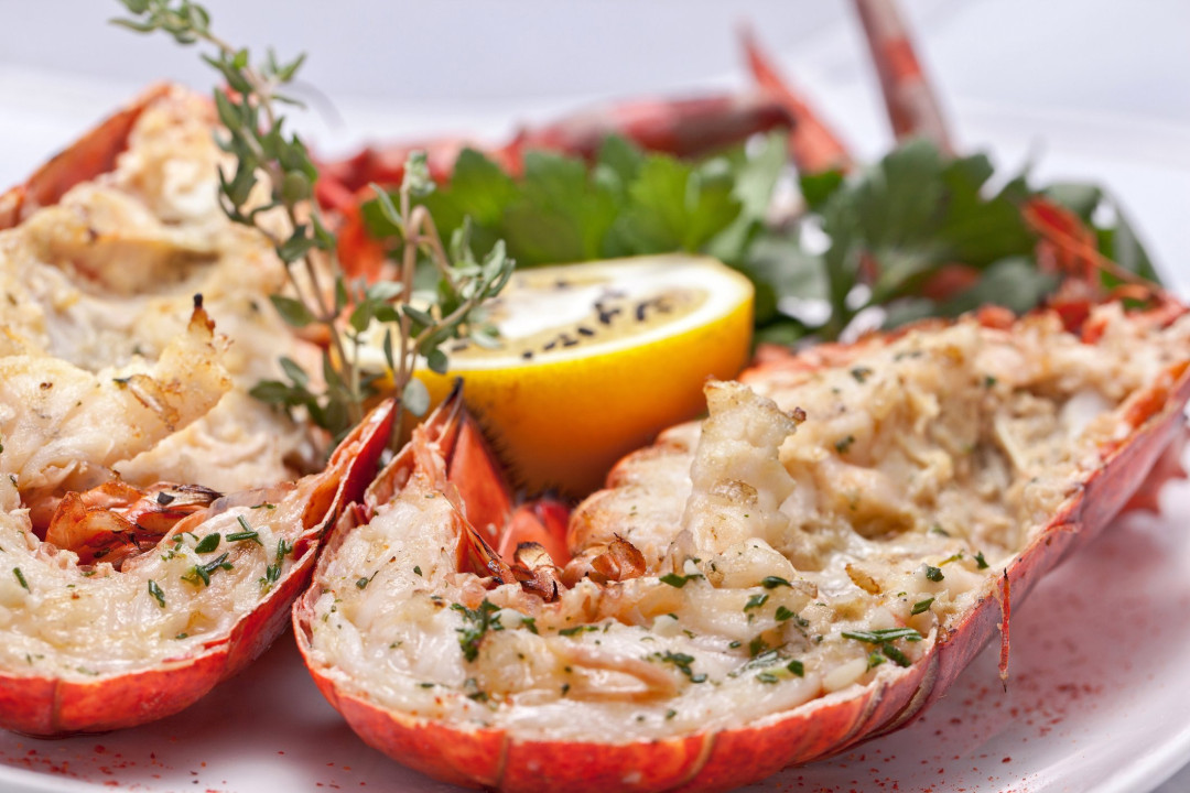 Lobster on a plate