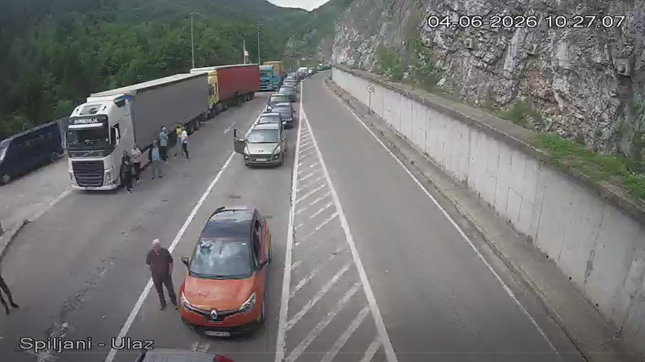 Foto: MUP,Granični prilaz Špiljani/Printscreen