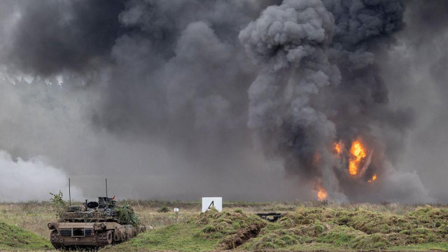 Eksplozije i dim tokom vojne vežbe članica Nato alijanse i njihovih saveznika u Poljskoj
