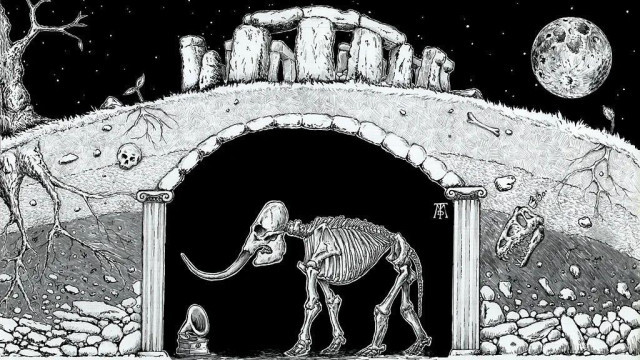 Ilsutracija tunela ispod antičkog spomenilka u Velikoj Britaniji - Stounhedža