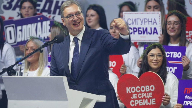 Aleksandar Vučić na mitingu u Nišu